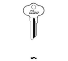 KABA ILCO CORP  CH3 NP A14               Vehicle Key Blank, Brass, Nickel Plated, 14 Price Group, For Chrysler Outboards, Polaris