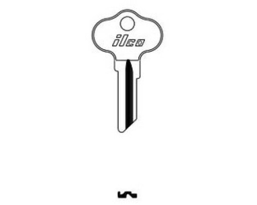 KABA ILCO CORP  CH3 NP A14               Vehicle Key Blank, Brass, Nickel Plated, 14 Price Group, For Chrysler Outboards, Polaris