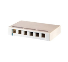 ORTRONICS  KSSMB6               Surface mount box, holds six Keystone jacks or modules