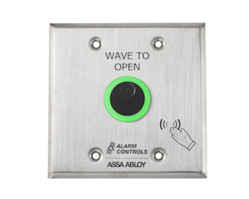 ALARM CONTROLS  NTB-2               The Alarm Controls NTB Series is a battery powered No Touch Request to Exit Station that uses infrared sensors to reliably allow safe egress or to activate a device, with a simple hand presentation.