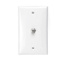 LEVITON  80781-W               Standard Video Wall Jack, F Connector, White