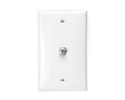 LEVITON  80781-W               Standard Video Wall Jack, F Connector, White