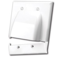 VANCO  120627               Hinged Bulk Cable Wall Plates- Dual and White