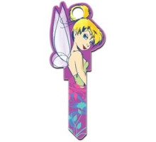 HOWARD KEYS  SC1-D102               Decorative Key Blank, Schlage, Printed, Disney Tinker Bell Shape, Individually Carded