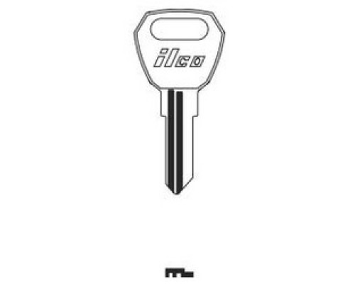 KABA ILCO CORP  1645R NP A03  AA00019552              Cylinder Lock Key Blank, Brass, Nickel Plated, 3 Price Group, For Fulton Hitch