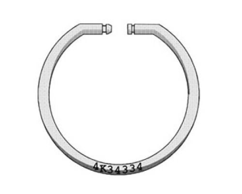 KEY SYSTEMS INC  270               Key Ring, Tamperproof, Solid, 2