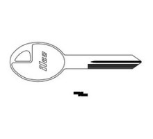 KABA ILCO CORP  DA37 NP A06  AF01633012              Vehicle Key Blank, Brass, Nickel Plated, 6 Price Group, For Nissan