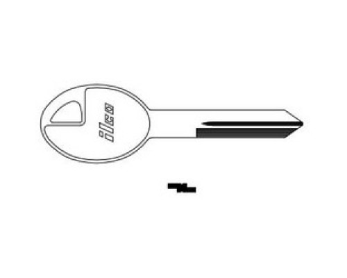 KABA ILCO CORP  DA37 NP A06  AF01633012              Vehicle Key Blank, Brass, Nickel Plated, 6 Price Group, For Nissan