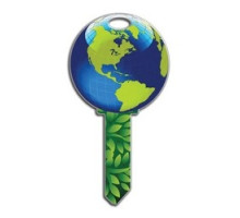 LUCKY LINE PRODUCTS INC  B127S               House Key, Schlage, Earth, Brass, Enamel Coating, 1 each per Card