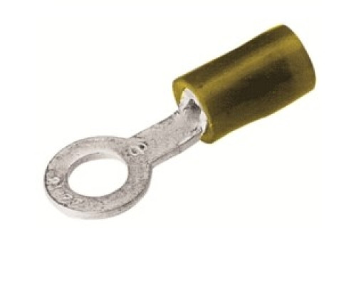 BURNDY  TN1010  520416              Copper Terminal, Ring Tongue, 12-10 AWG, #8-#10 Stud, Nylon Insulated, Funnel Entry, Tin Plated