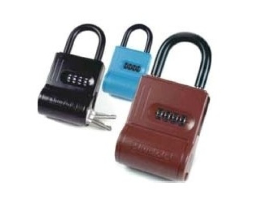 OLYMPUS LOCK INC  SL-100W               Key Storage Lock Box, 4-Digit Combination, Metal, Blue, With Hardened Steel Shackle, For Realtor and Contractor