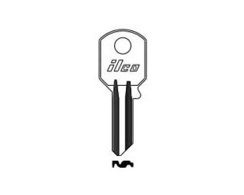 KABA ILCO CORP  S1041JA NP A07               Cylinder Lock Key Blank, Brass, Nickel Plated, 7 Price Group, For Chicago