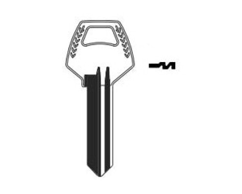KABA ILCO CORP  Z1-59B1-6 NS A31  IAR50411483              Key Blank, Look-Alike, 6-Pin, B1, Natural Nickel Silver, 6 Price Group, For Corbin/Russwin