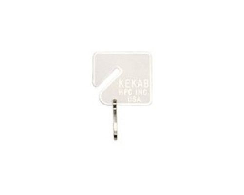 HPC INC  H-PLT-1               Key Tag, Plain, White, With Snap Hook, For Key Cabinet, 100 each per Pack