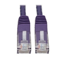 TRIPP LITE N200-050-PU        Premium Cat5/5e/6 Gigabit Molded Patch Cable, 24 AWG, 550 MHz/1 Gbps RJ45 M/M , Purple, 50 ft.
