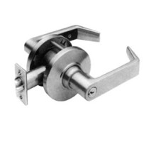SCHLAGE ALLEGION BRAND  ND80PDEU RHO 626 C        Door Lock, Keyed, Electrically Unlocked, Rhodes Lever, Deadlatch, C Keyway, Satin Chrome, With 6-Pin Cylinder, For Storeroom