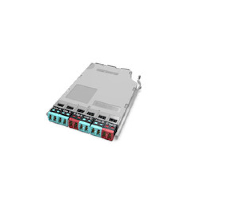 CORNING ETM-7A-Q        EDGE Tap Module, 50 um MM OM4 , 70/30 Split Ratio Live/Tap , Two Red LC Duplex Adapters Labeled TAP, Four Aqua LC Duplex Adapters Labeled LIVE