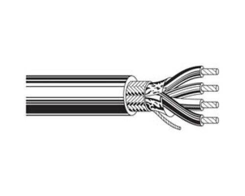 BELDEN  9931 0601000               Multi-Conductor - Low-Capacitance Computer Cable for EIA RS-232/423 6 24 AWG FHDPE SH PVC Chrome