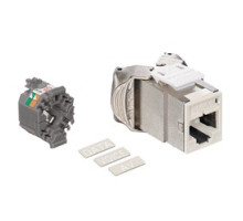 LEVITON  6ASJK-RI6               Mod Jack, Atlas-X1, Category 6A Shielded Connector, Ivory