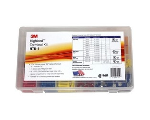 3M  7100112734  HTK-1              Terminal Kit, Clear Color, 180 Piece