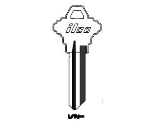 KABA ILCO CORP  SC1456 NS A53               Cylinder Lock Key Blank, 6-Pin, Natural Nickel Silver, 12 Price Group, For Schlage