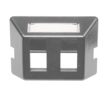 HUBBELL PREMISE WIRING  FP2GY               Plate, Furniture, Std, 2Port, Gy