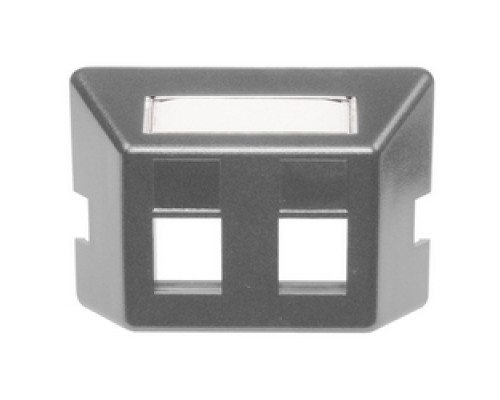 HUBBELL PREMISE WIRING  FP2GY               Plate, Furniture, Std, 2Port, Gy