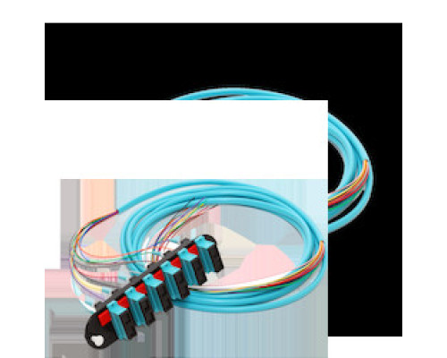 CORNING CCH-CP12-E7-P03SH        Closet Connector Housing CCH Panel, pigtailed, SC ConnectorsDuplex, 12 F, 50 um multimode OM4