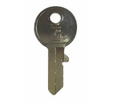 GENERAL LOCK  KB200 NP               Padlock Key Blank, 3-Pin, K120 Keyway, Round Bow, Nickel Plated Brass, For PL200 Padlock