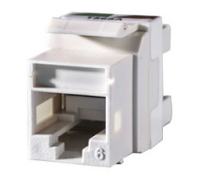 ORTRONICS  KS6-00               Category 6 Keystone jack, 8-position, 180 degree exit, icon compatible, T568A/B wiring, Black. Package of 25.