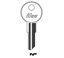 KABA ILCO CORP  1041T NP A03  AL2830202B              Cylinder Lock Key Blank, Brass, Nickel Plated, 3 Price Group, For Chicago
