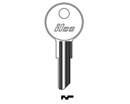 KABA ILCO CORP  1041T NP A03  AL2830202B              Cylinder Lock Key Blank, Brass, Nickel Plated, 3 Price Group, For Chicago