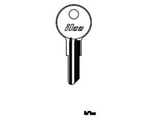 KABA ILCO CORP  01122R NP A02  AL2830225B              Cylinder Lock Key Blank, Brass, Nickel Plated, 2 Price Group, For Yale/Hudson