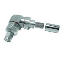 TIMES MICROWAVE EZ-300-SM-RA-X 3190-8015       SMA-MALE PLUG RIGHT ANGLE CRIMP CONNECTOR NON-SOLDER PIN NO BRAID TRIM