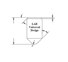 LAB SECURITY SYSTEMS CORP  ICA2 1T I1TV1 UNIVERSAL               Interchangeable Core Lock Pin, Universal, Top, #1, 0.108