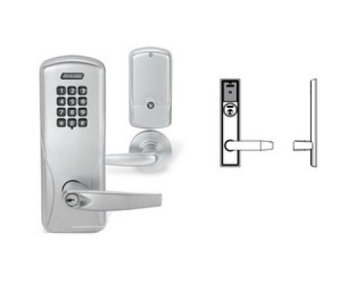 SCHLAGE ALLEGION BRAND  LEBMS-ADD-P-06-643E-RH 10-136 134 C        Wireless Mortise Lock, Addison, Right Hand, C Keyway, Rhodes Lever, 1-3/16