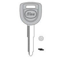 KABA ILCO CORP  MAZ24R-PT NP  IAX00009322              Key Shell, Look-Alike, Painted, With GTI Transponder, For Various Mazda Model
