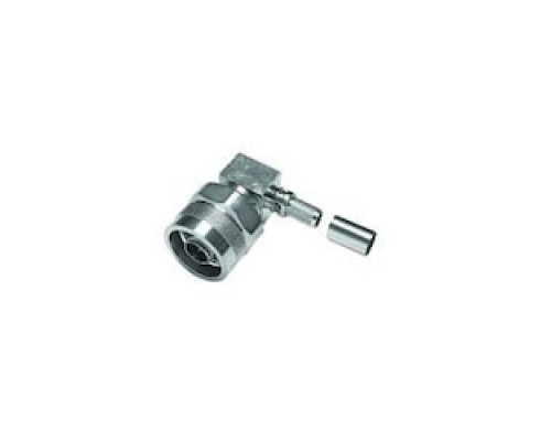 TIMES MICROWAVE EZ-240-NMH-RA-X 3190-6143       N-MALE PLUG CRIMP RIGHT  ANGLE NON-SOLDER PIN   HEX/KNURL NUT NO