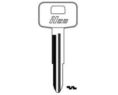 KABA ILCO CORP  B55 NP A04  X145              Vehicle Key Blank, Brass, Nickel Plated, 4 Price Group, For General Motors