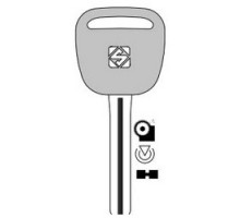 KABA ILCO CORP  TOY40BT4 NP  IAX00000800              Vehicle Key Blank, Transponder Key, Special Key Machine, Natural Brass, For Lexus/Toyota