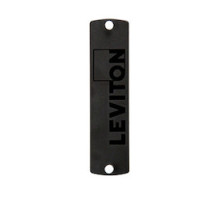 LEVITON 5F100-PLT        Opt-X Precision Molded Plate Black , Blank