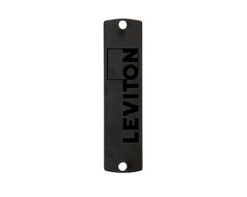 LEVITON 5F100-PLT        Opt-X Precision Molded Plate Black , Blank