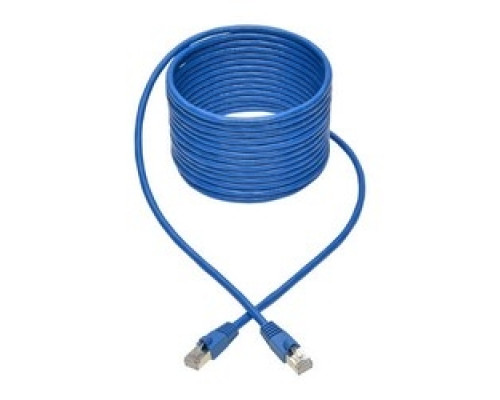 TRIPP LITE N262-020-BL        Cat6a 10G-Certified Snagless Shielded STP Network Patch Cable RJ45 M/M , PoE, Blue, 20 ft.