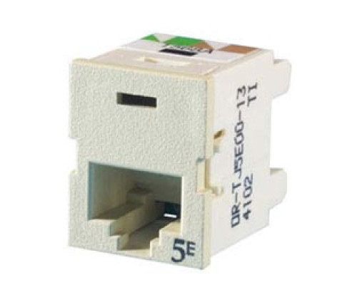 ORTRONICS  TJ5E00-13               Clarity 5E TracJack, T568A/B, 180 degree, electric ivory