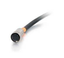 C2G  CG60008  CG60008                 Multi-Format Runner Cable, In-Wall, RapidRun 15-Pin Female to RapidRun 15-Pin Female, 30 Volt, Tinned Copper, CMG Rated, 125’ Length, Black