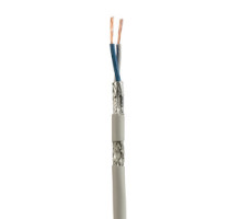 PANDUIT SP-SFCS1OR-CEG  SPE, S/FTP, 1 Pair, 18 AWG, Stranded 18/7 , Bare Copper, Indoor, Riser, Polyethylene Insulation, 300V, Aluminum Foil Shield, Tinned Copper Braid, 24/7 Stranded Tinned Copper Ground, PVC Jacket, Reel in a Box, Orange