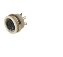 HIRSCHMANN  930951517   MAB 4100 grey; Panel-mounted Socket with locking screw, solder joint, not shielded, 4 contacts, female, 4A 34V AC/DC