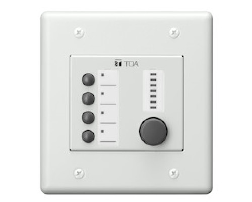 TOA ELECTRONICS INC  ZM-9014                 Mixer Remote Button Panel, 24 Volt DC 50 Milliampere Input, 4 Function Button/Indicator, 4.72