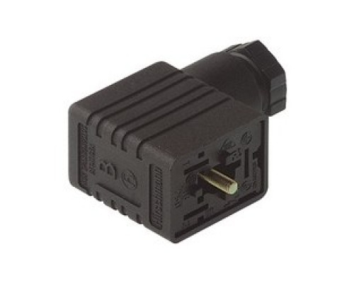 HIRSCHMANN 932977100  GM 209 NJ black; Cable Socket with central screw M 3 x 35, 2 contacts + PE, PG9, Type B, industrial standard 11 mm