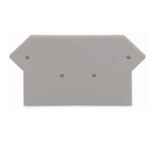 WAGO CORPORATION  281-316   TERMINAL BLOCK END COVER  SPRING CLAMP  GRAY
